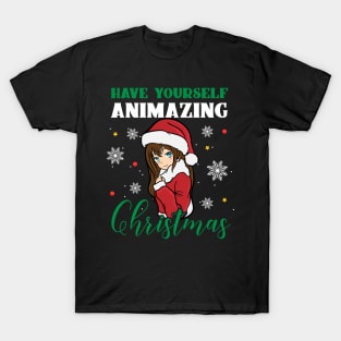 Have yourself Animazing Christmas Anime Manga T-Shirt